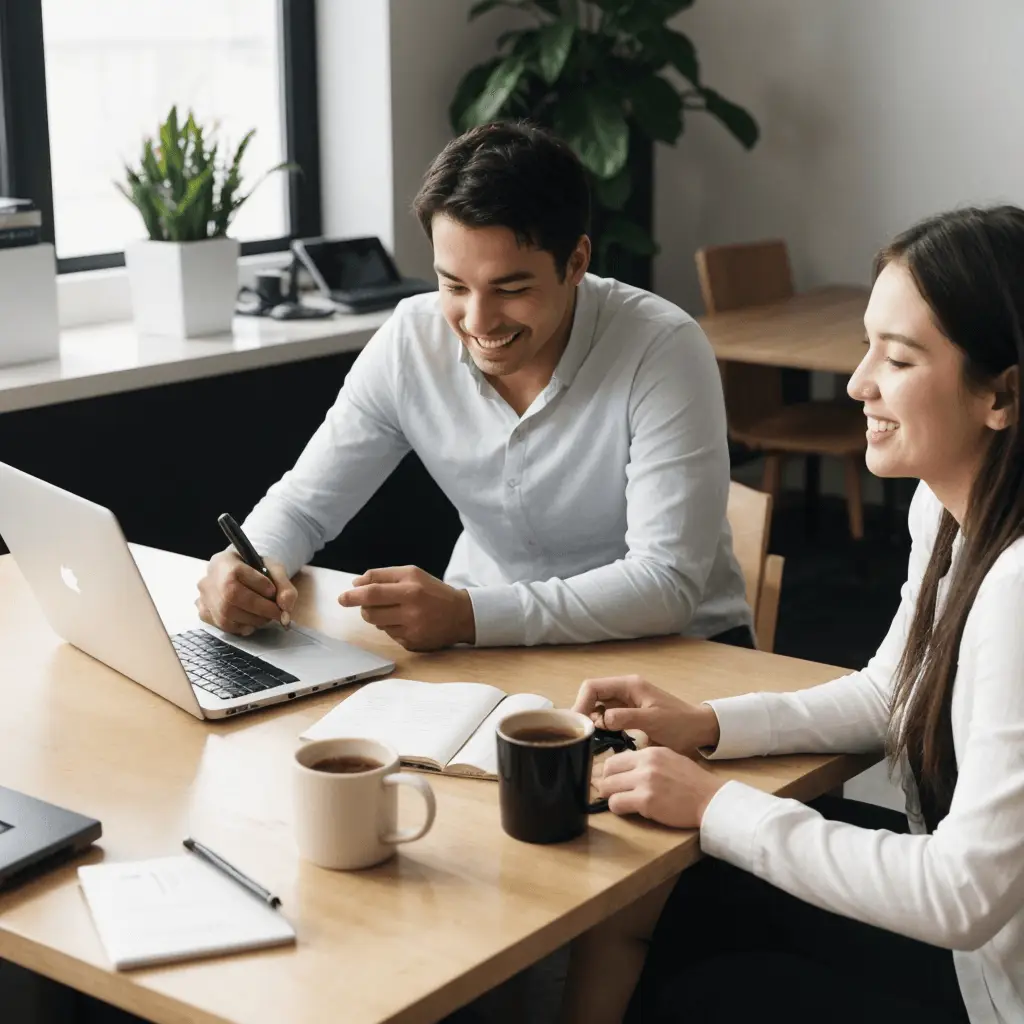 Group of professionals during a business meeting